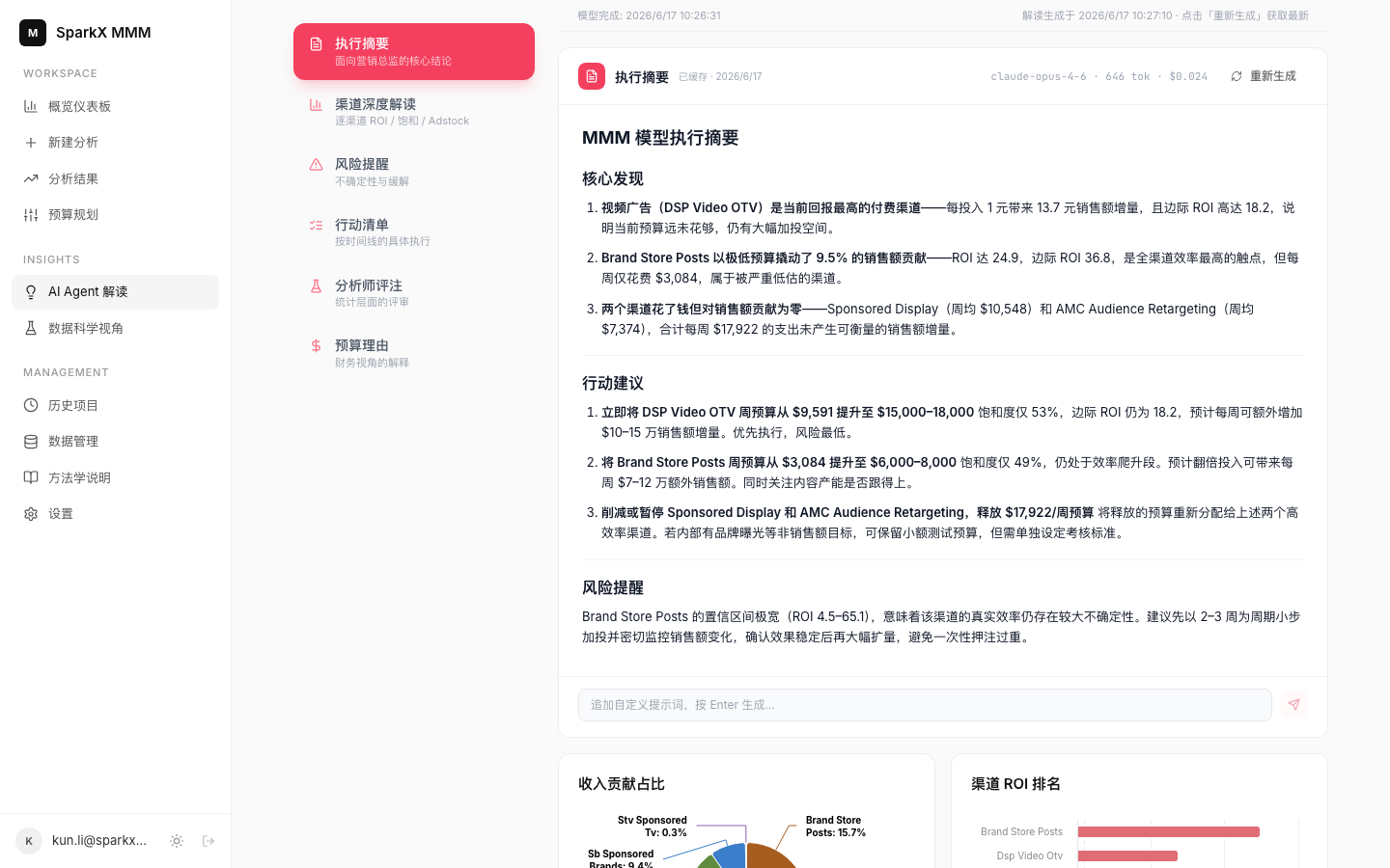 AI 执行摘要与洞察